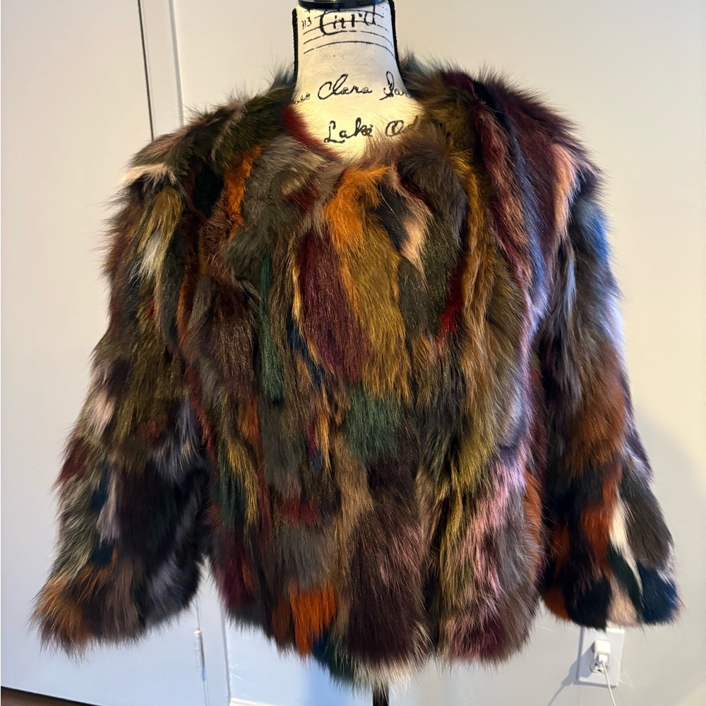 Love Token Colorful Fur Jacket